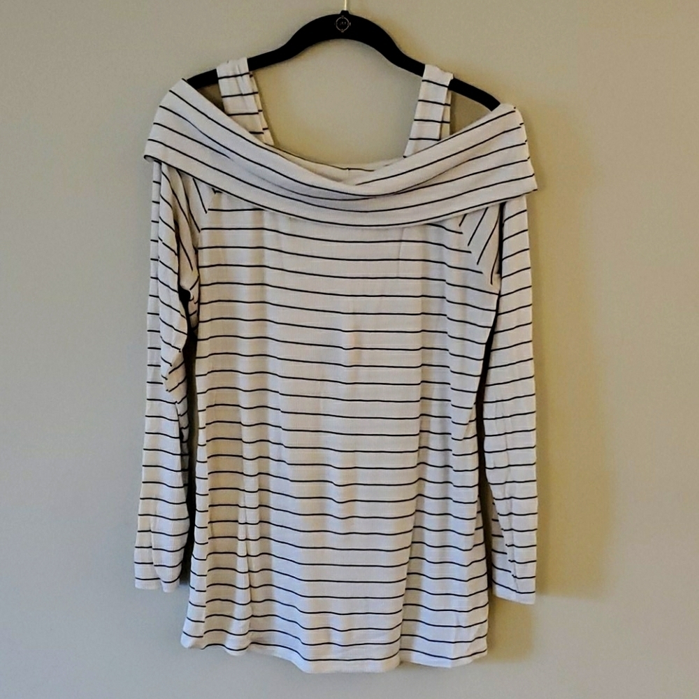 Motherhood long sleeve off the shoulder top